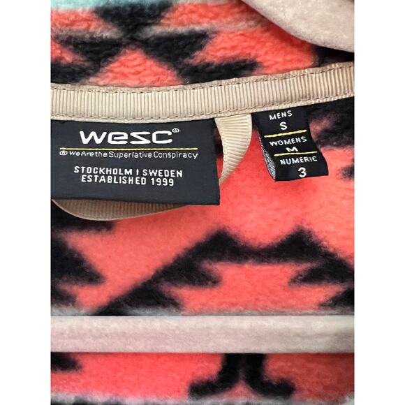 WESC unisex size S jacket aztec zip-up zip pockets outdoors southwestern rodeo - Picture 5 of 6